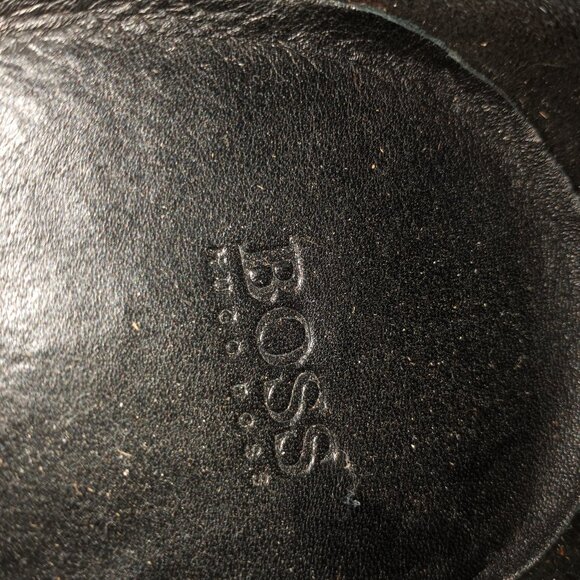 HUGO BOSS BLACK LEATHER DRESS SHOE LOAFER STYLE SIZE 11.5 MENS main image 7